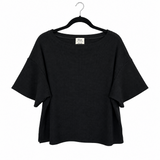 Tide Tee in Waffle - SAMPLE Medium Black